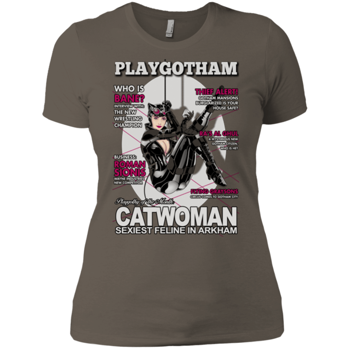 T-Shirts Warm Grey / X-Small Catwoman PlayGotham Women's Premium T-Shirt