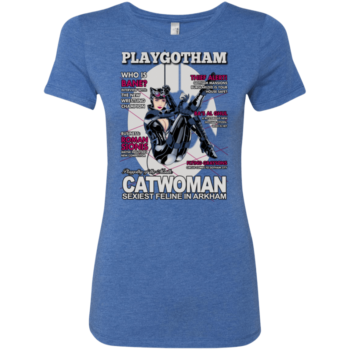 T-Shirts Vintage Royal / Small Catwoman PlayGotham Women's Triblend T-Shirt