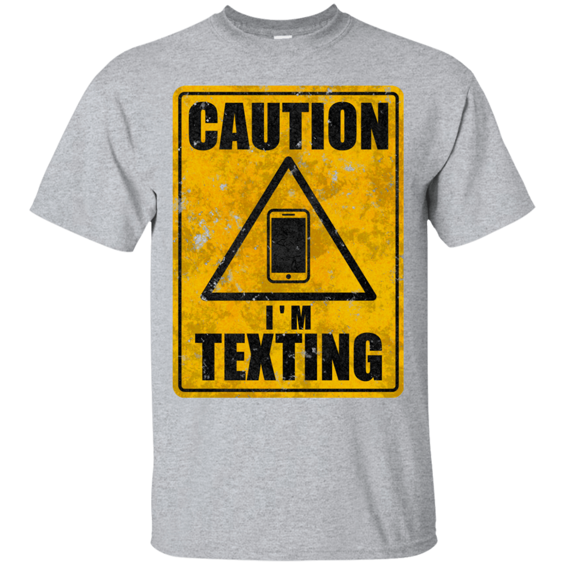 T-Shirts Sport Grey / Small Caution I'm Texting T-Shirt