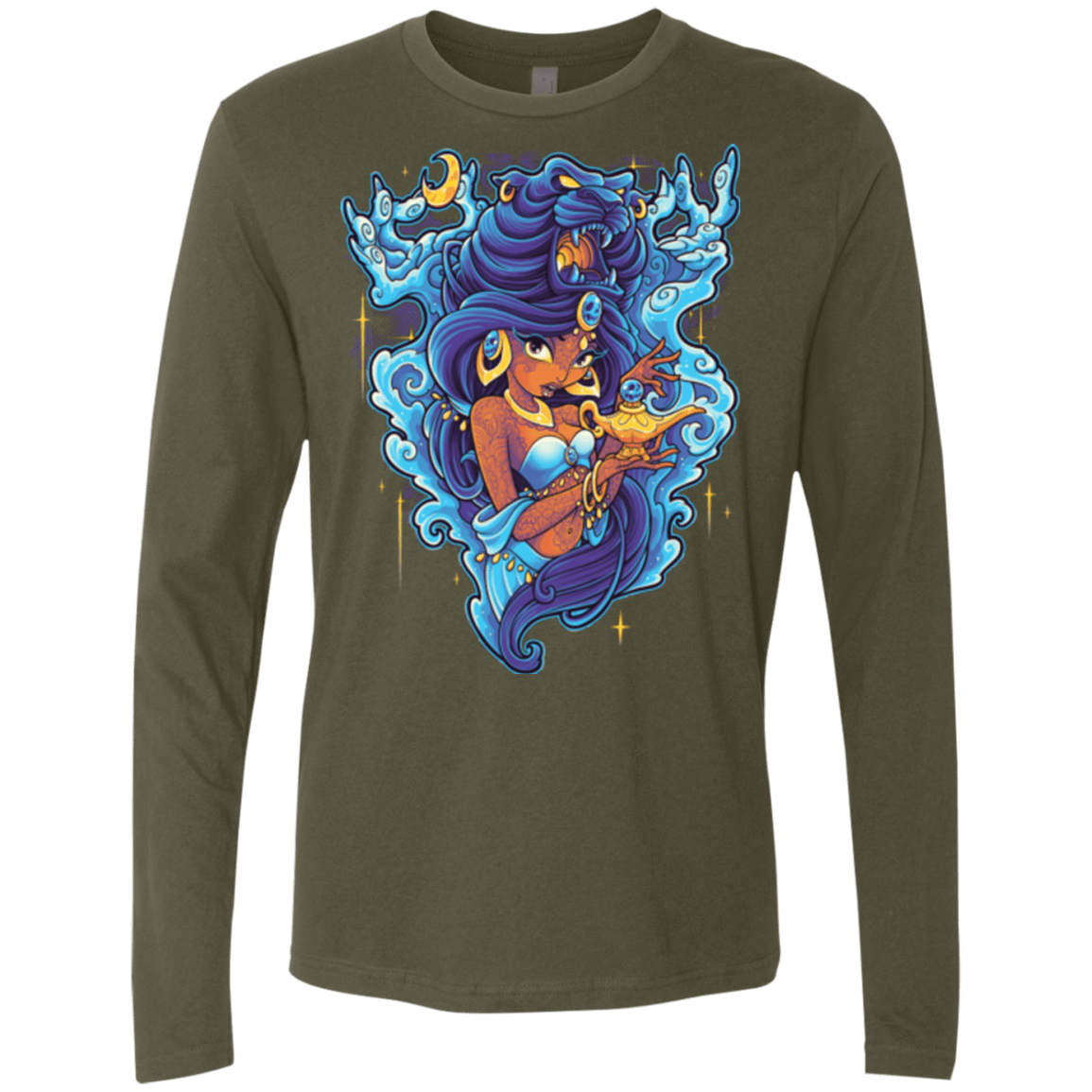 T-Shirts Military Green / Small Cave Of Wonders Men's Premium Long Sleeve