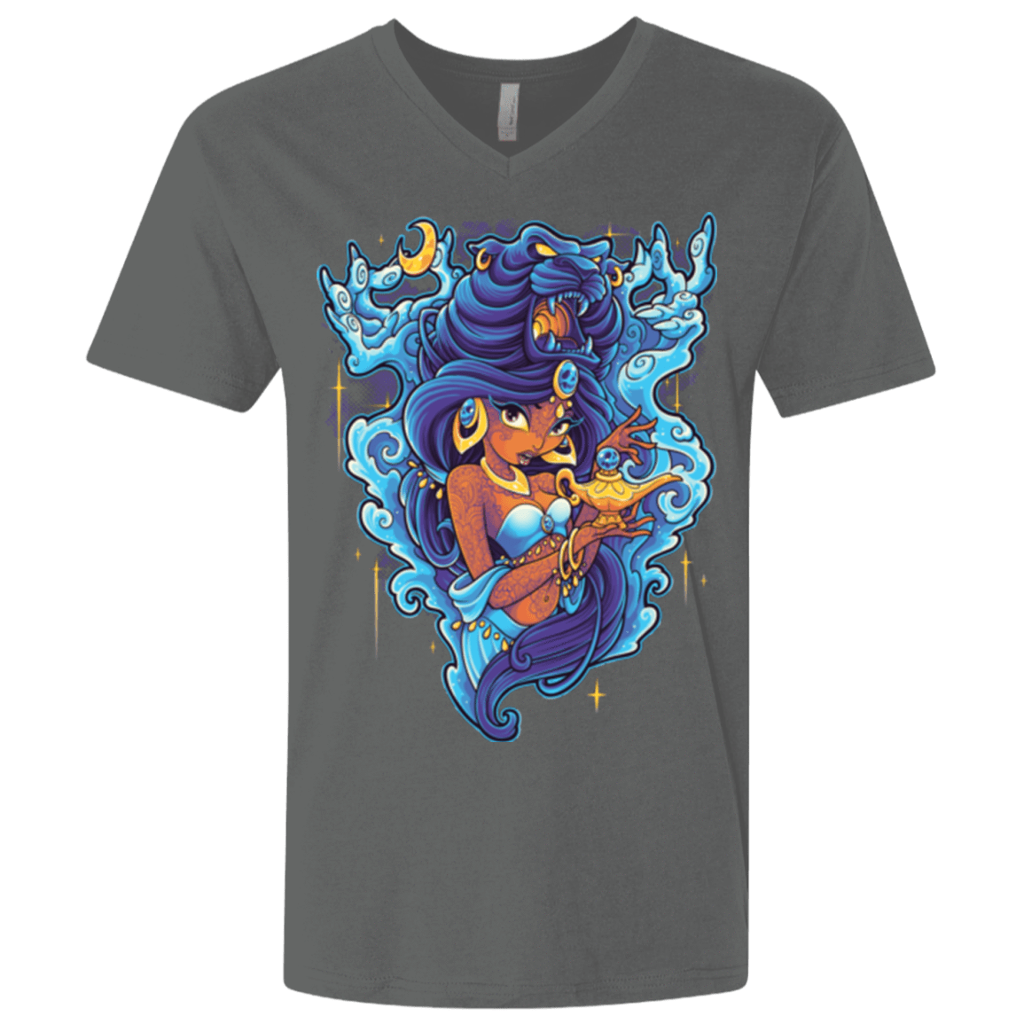 T-Shirts Heavy Metal / X-Small Cave Of Wonders Men's Premium V-Neck