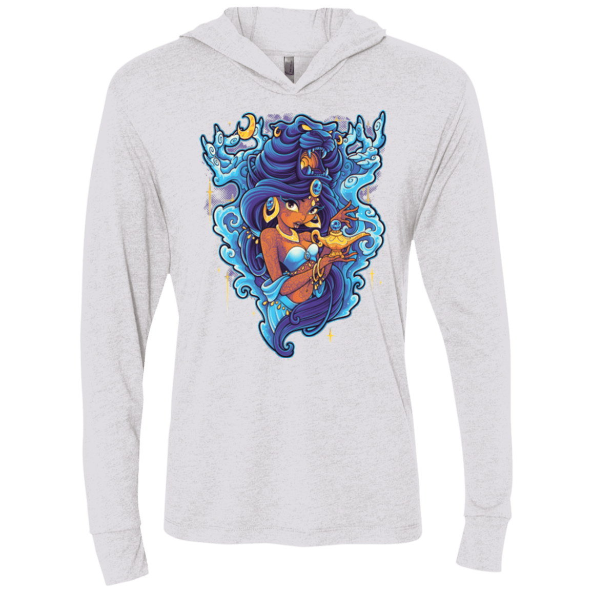 T-Shirts Heather White / X-Small Cave Of Wonders Triblend Long Sleeve Hoodie Tee