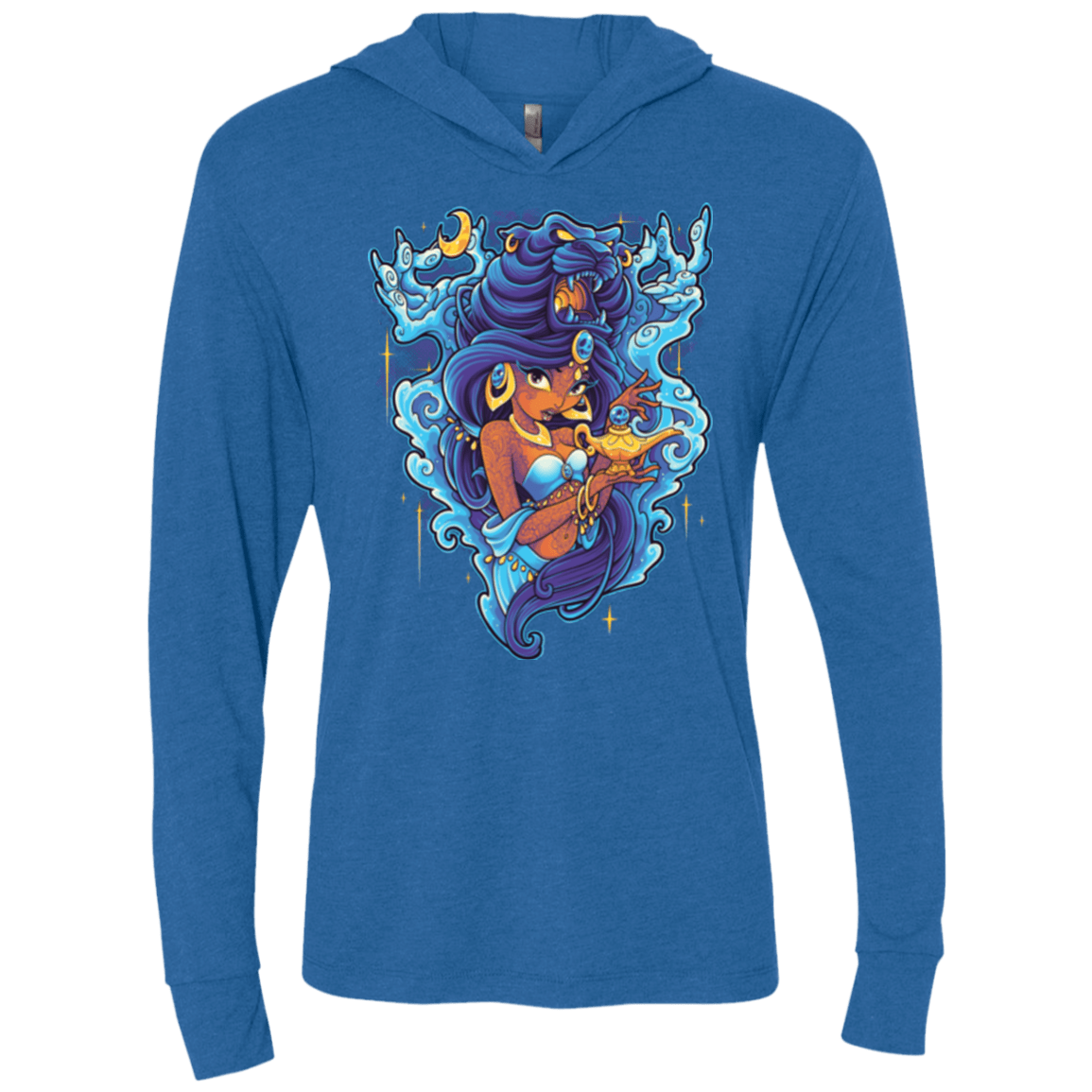 Cave Of Wonders Triblend Long Sleeve Hoodie Tee