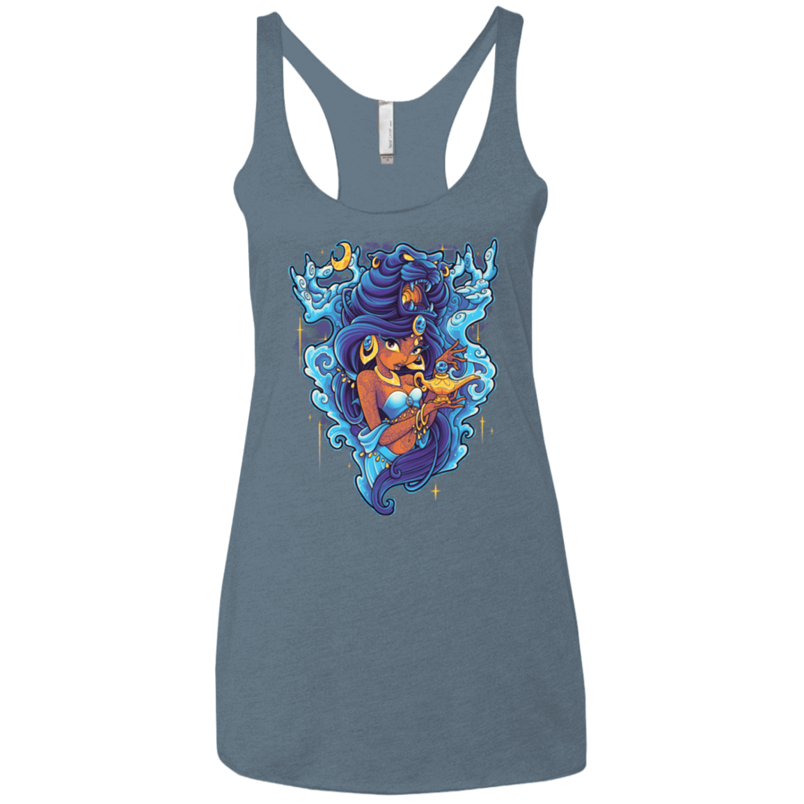 T-Shirts Indigo / X-Small Cave Of Wonders Women's Triblend Racerback Tank