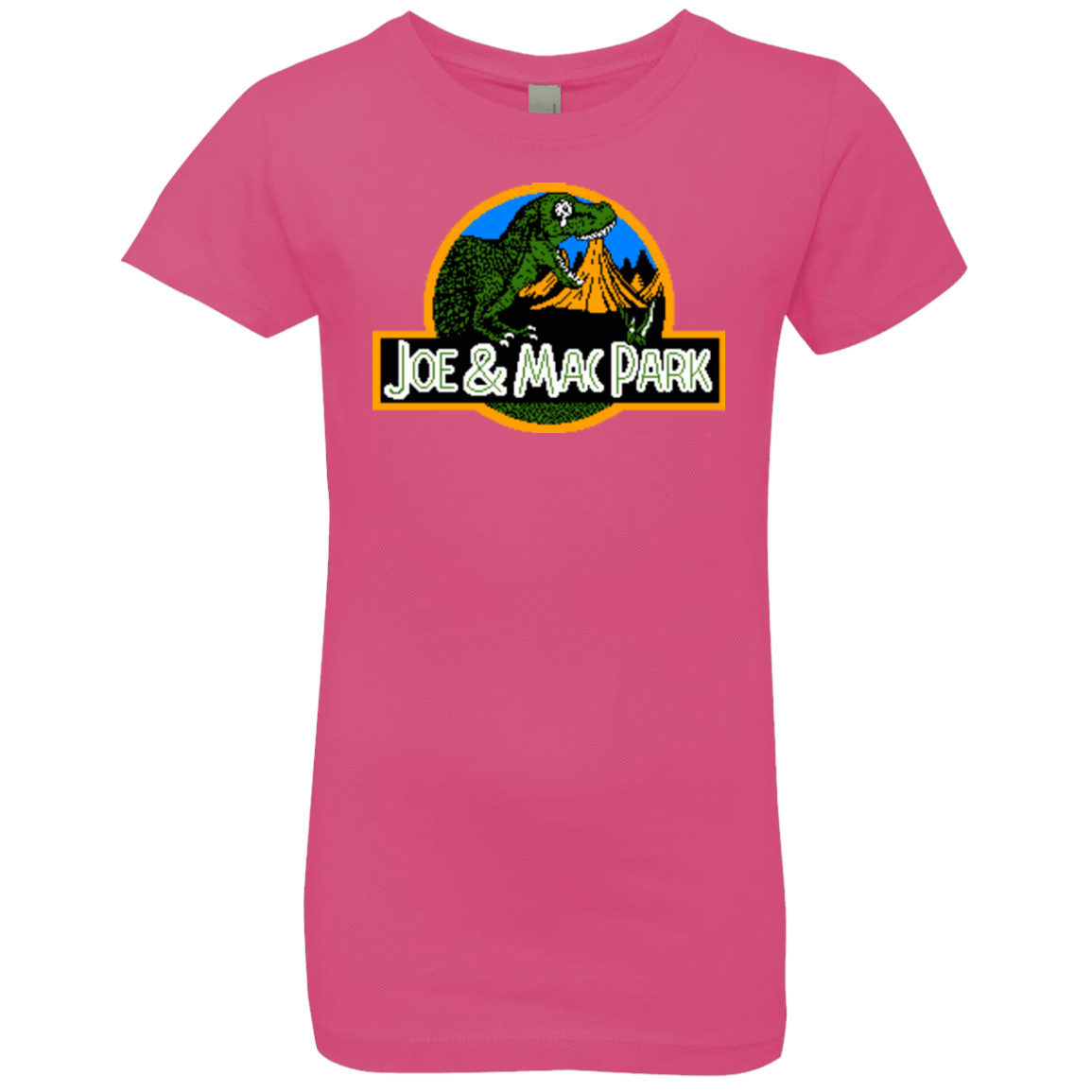 T-Shirts Hot Pink / YXS Caveman park Girls Premium T-Shirt
