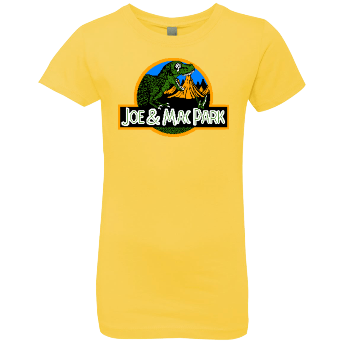 T-Shirts Vibrant Yellow / YXS Caveman park Girls Premium T-Shirt