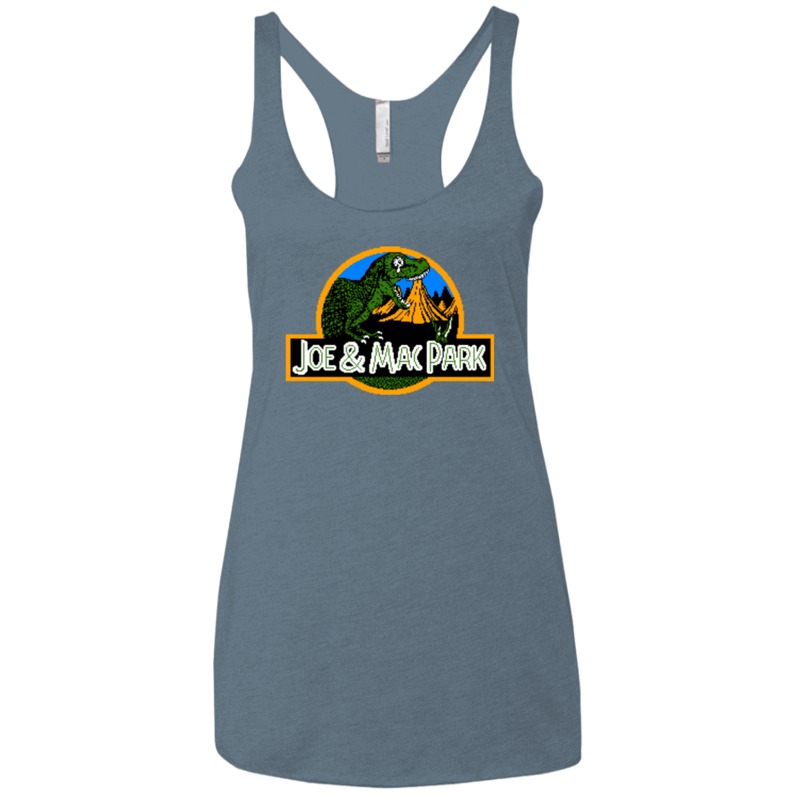 T-Shirts Indigo / X-Small Caveman park Women's Triblend Racerback Tank