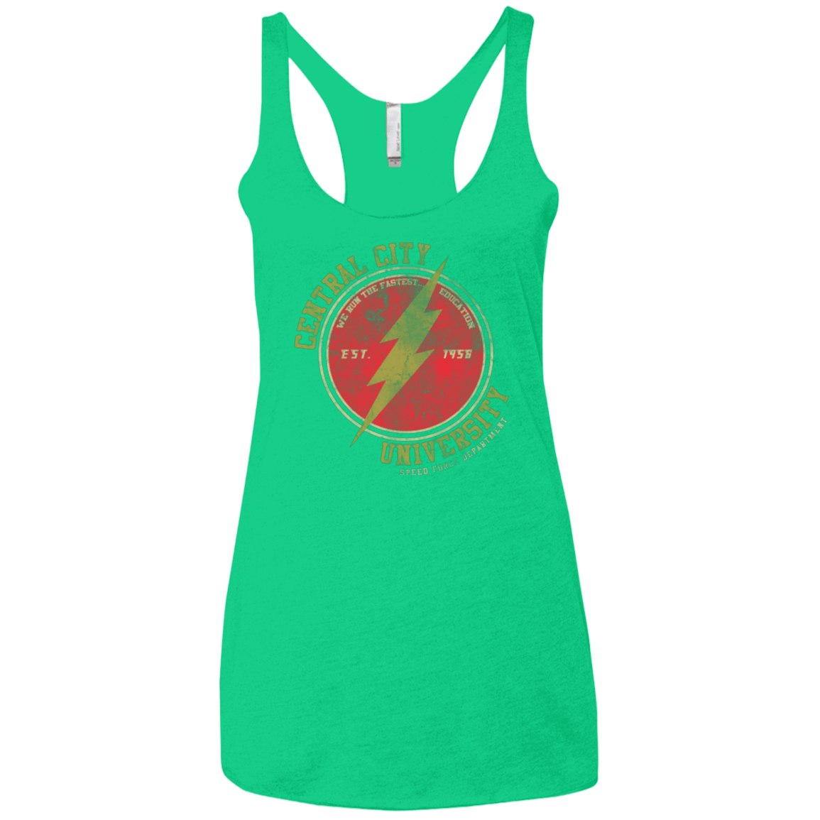 T-Shirts Envy / X-Small Central City U Women's Triblend Racerback Tank