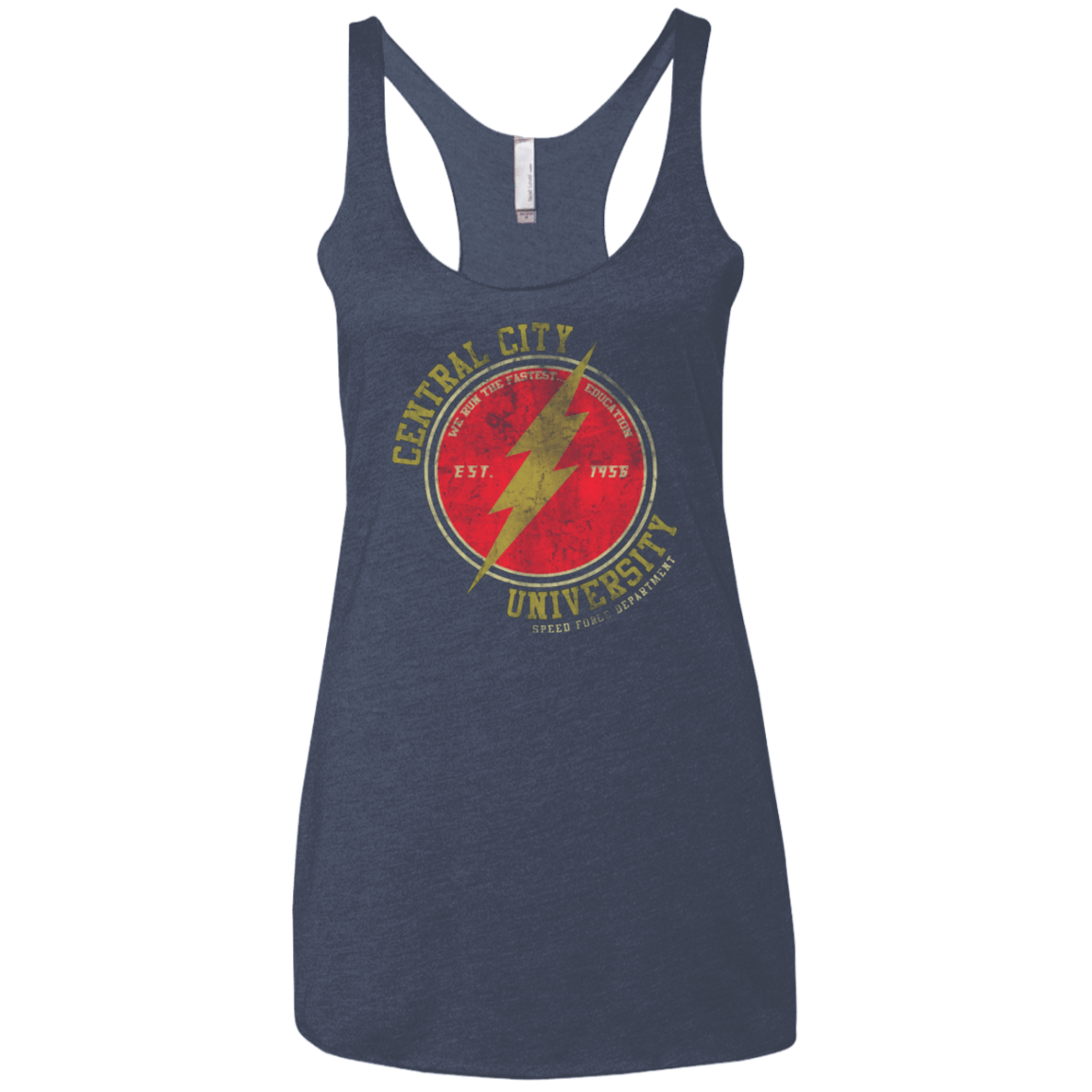 T-Shirts Vintage Navy / X-Small Central City U Women's Triblend Racerback Tank