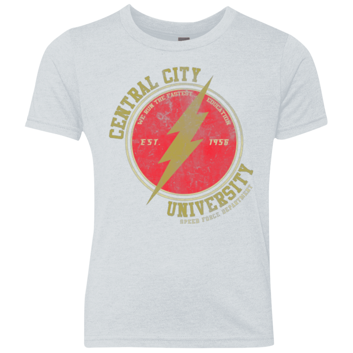 T-Shirts Heather White / YXS Central City U Youth Triblend T-Shirt