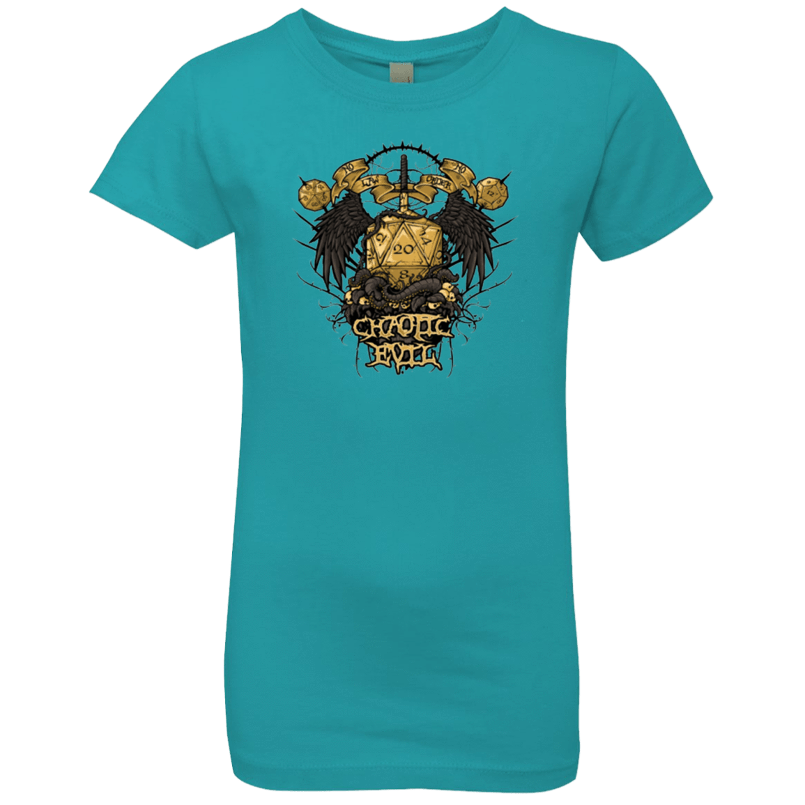 T-Shirts Tahiti Blue / YXS CHAOTIC EVIL Girls Premium T-Shirt