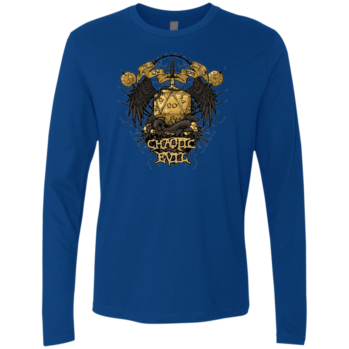 T-Shirts Royal / Small CHAOTIC EVIL Men's Premium Long Sleeve