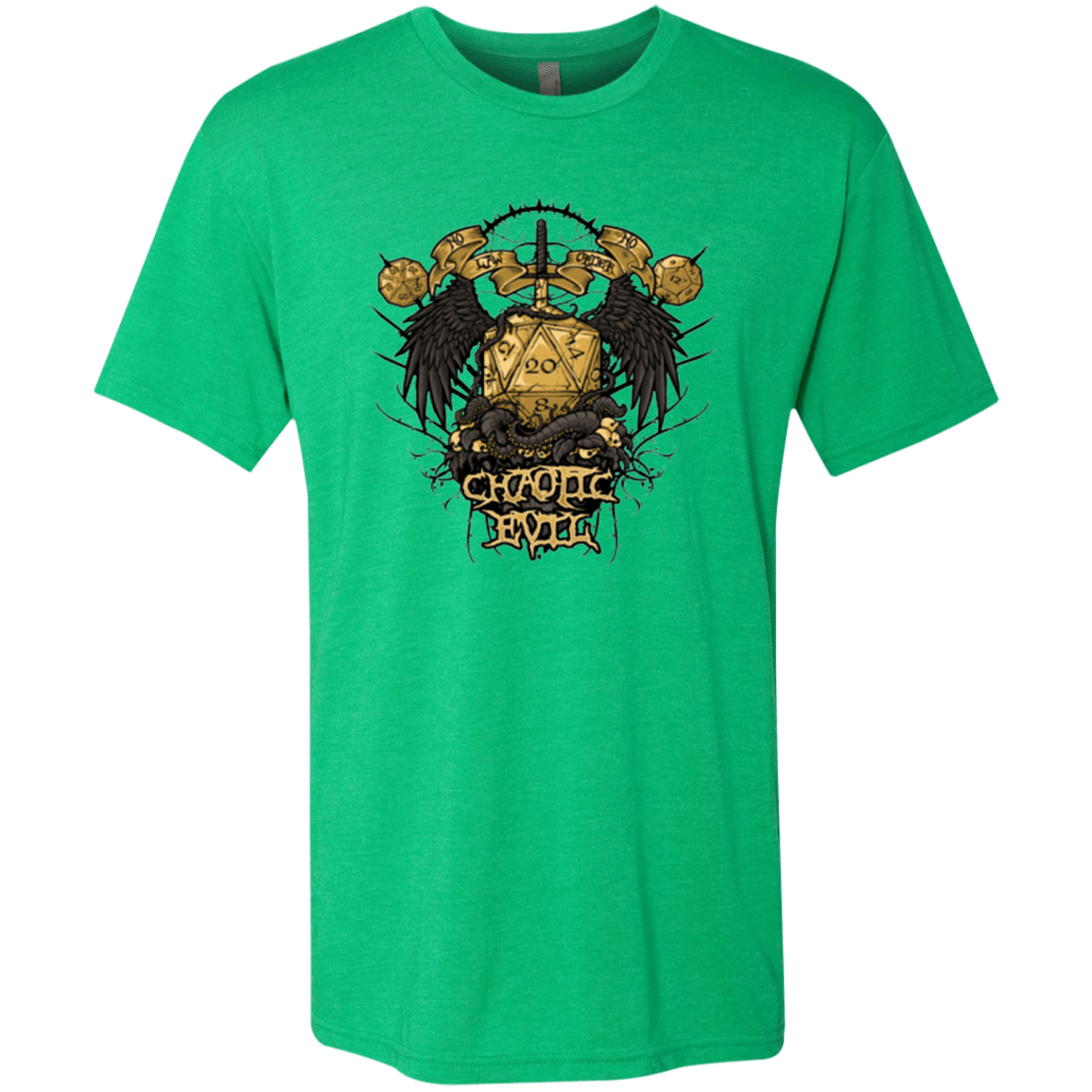 T-Shirts Envy / Small CHAOTIC EVIL Men's Triblend T-Shirt