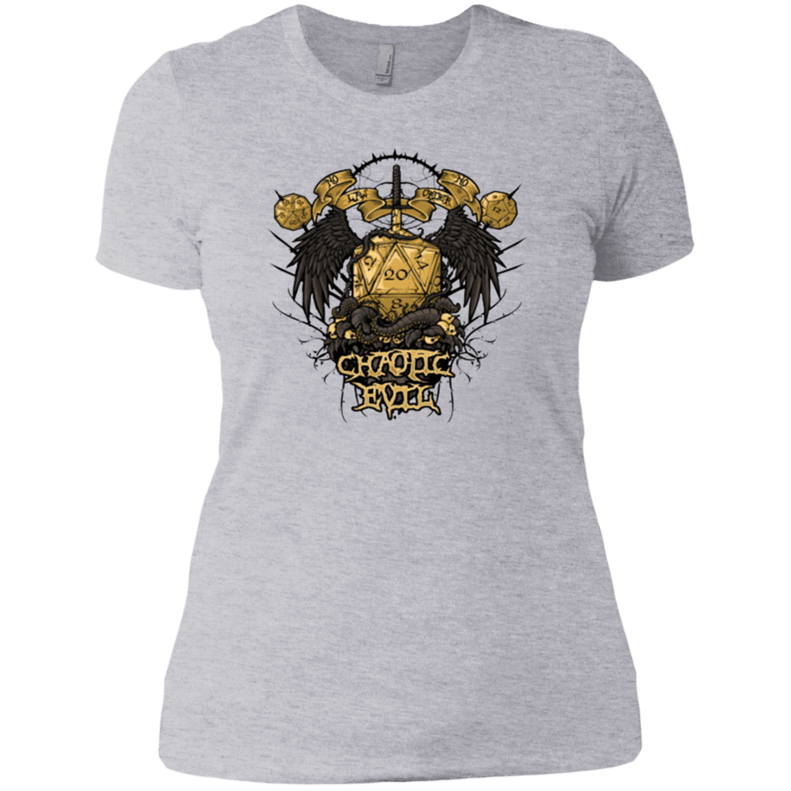 T-Shirts Heather Grey / X-Small CHAOTIC EVIL Women's Premium T-Shirt