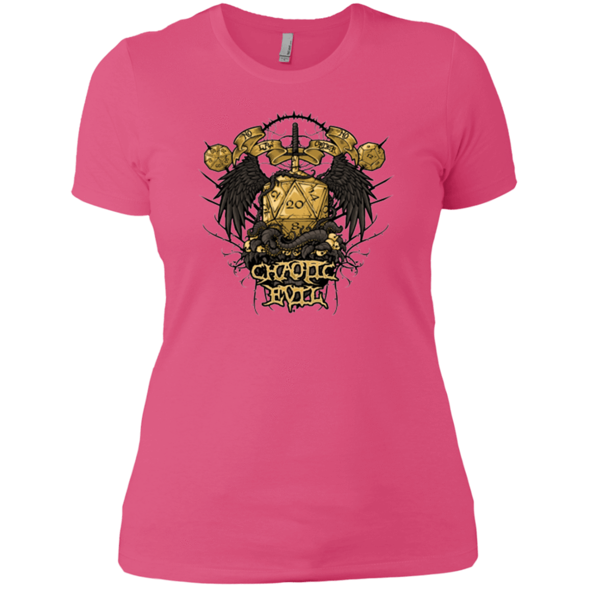 T-Shirts Hot Pink / X-Small CHAOTIC EVIL Women's Premium T-Shirt