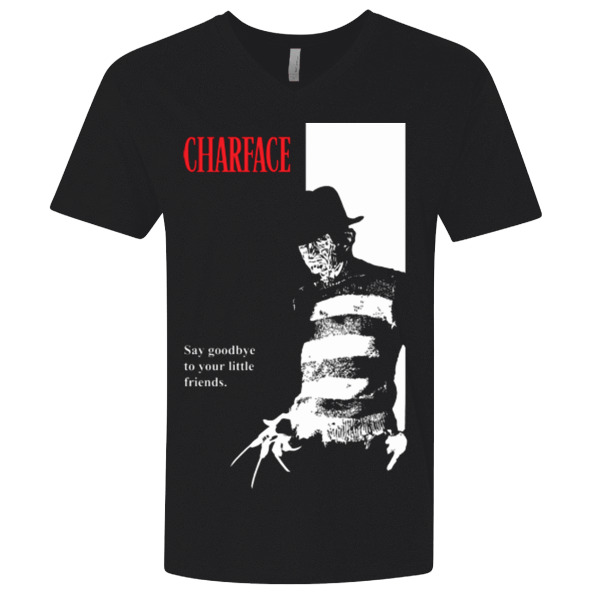 T-Shirts Black / X-Small Charface Men's Premium V-Neck