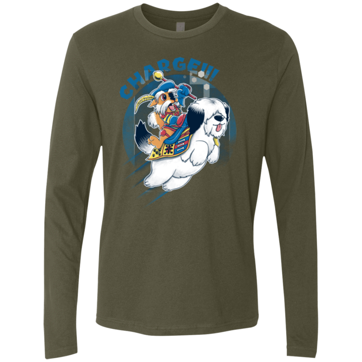 T-Shirts Military Green / Small Charge Men's Premium Long Sleeve