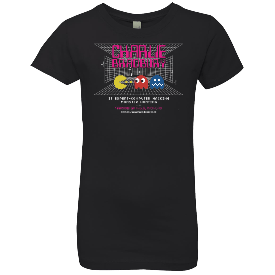T-Shirts Black / YXS Charlie Bradbury IT Girls Premium T-Shirt