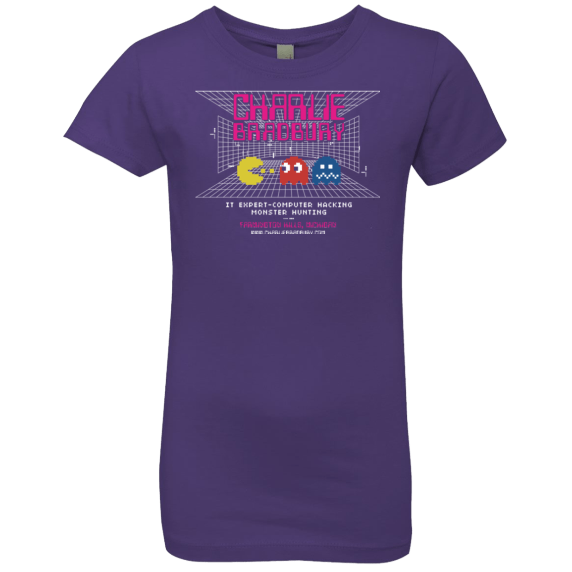 T-Shirts Purple Rush / YXS Charlie Bradbury IT Girls Premium T-Shirt