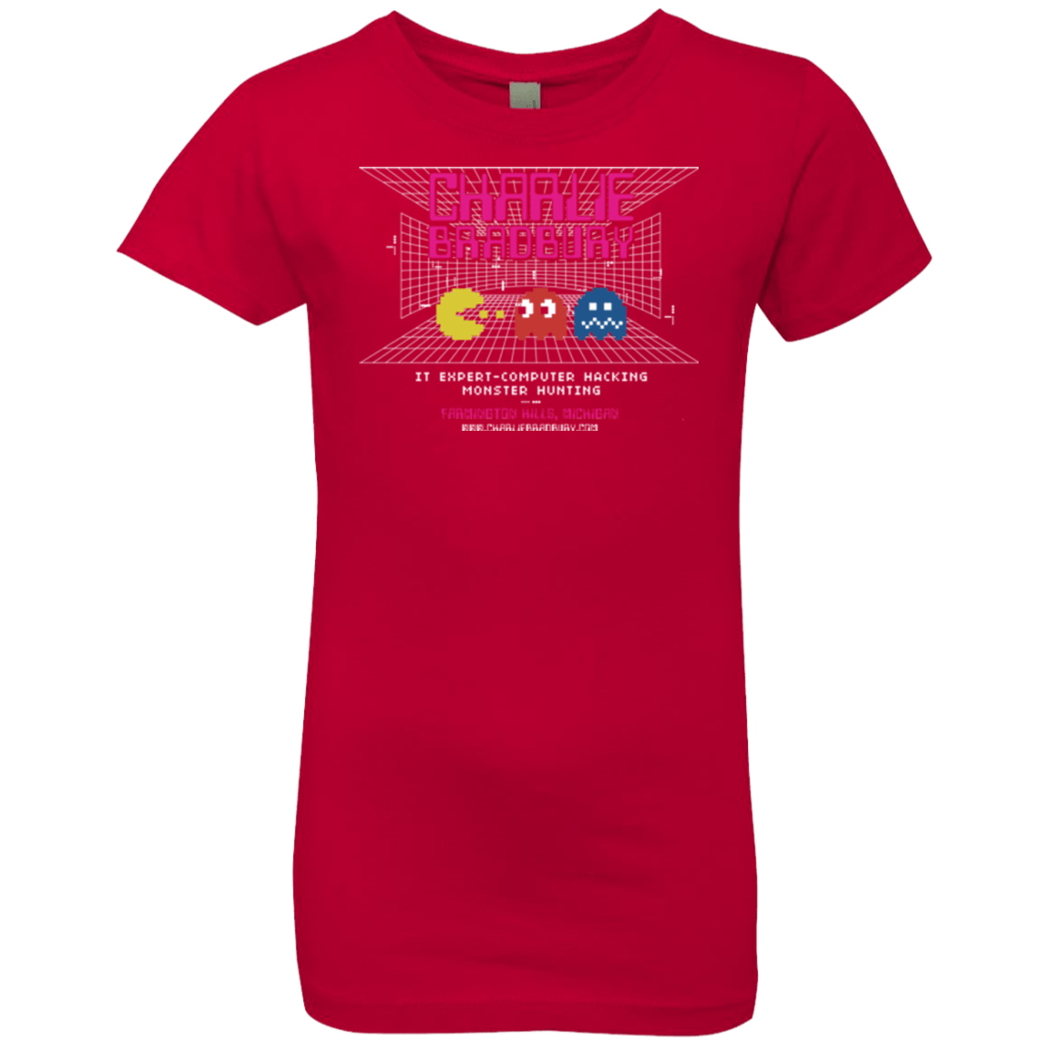 T-Shirts Red / YXS Charlie Bradbury IT Girls Premium T-Shirt
