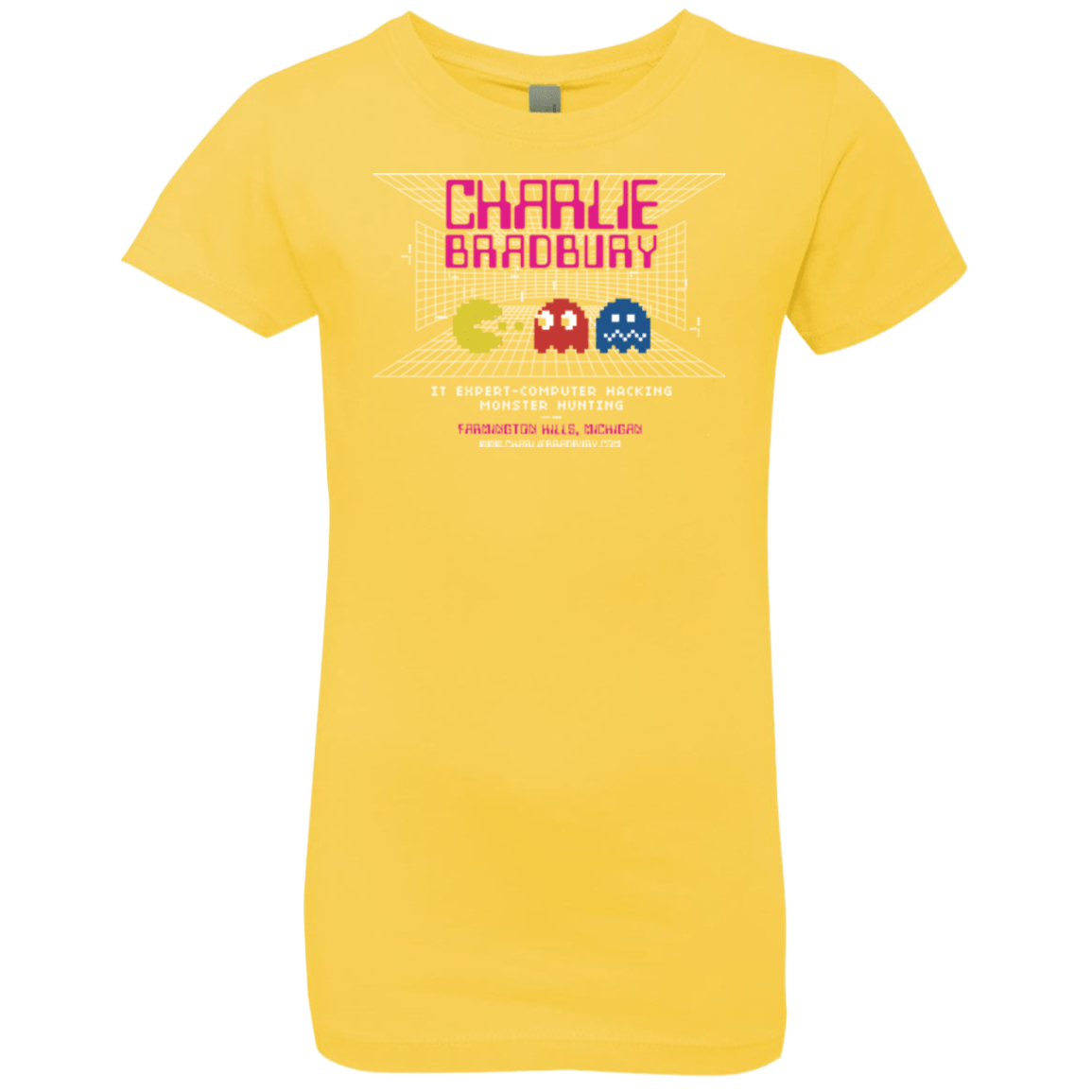 T-Shirts Vibrant Yellow / YXS Charlie Bradbury IT Girls Premium T-Shirt