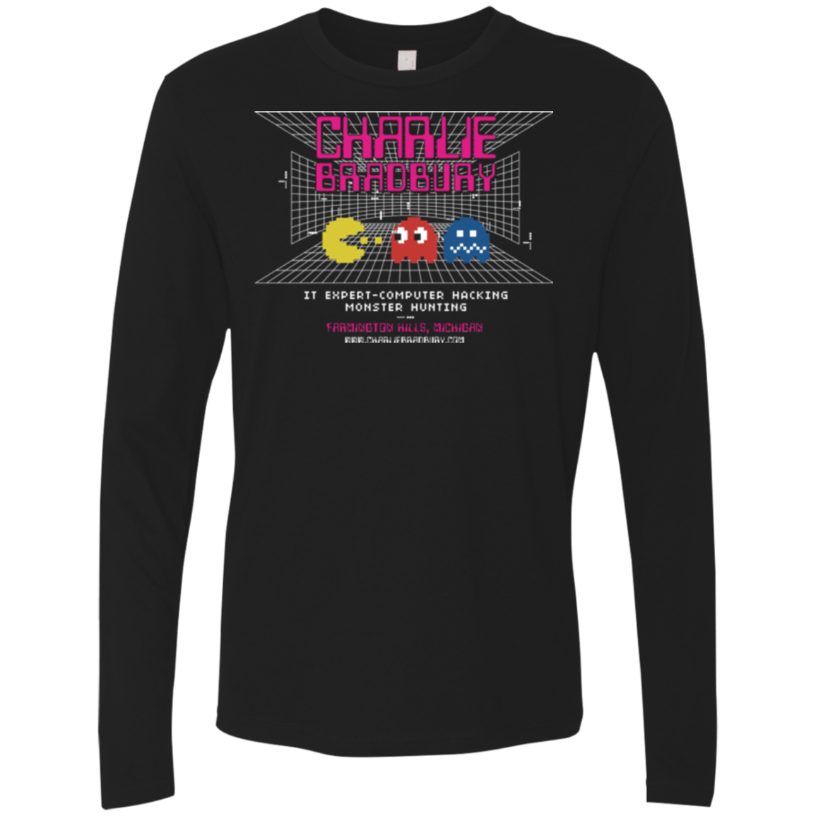 T-Shirts Black / Small Charlie Bradbury IT Men's Premium Long Sleeve