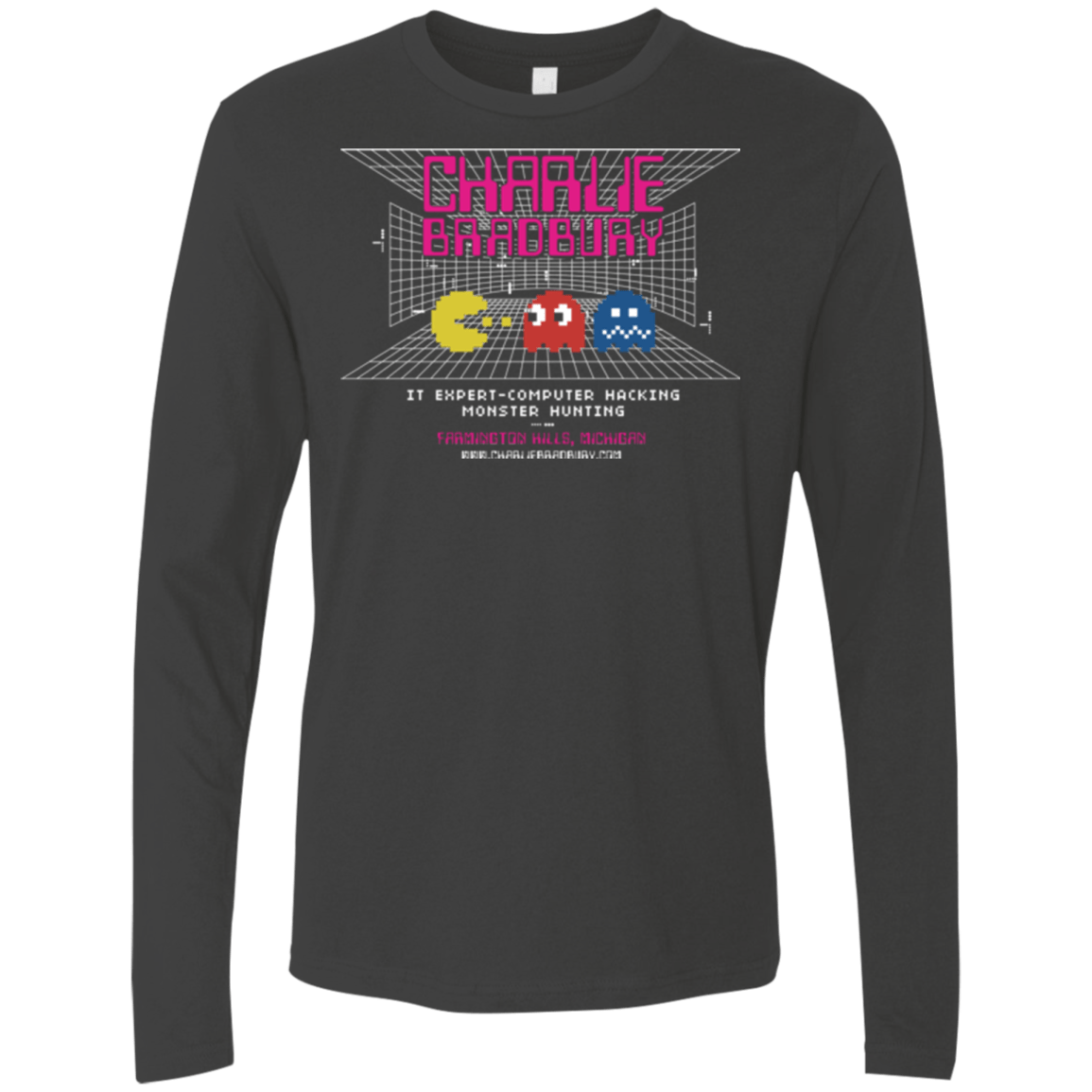 T-Shirts Heavy Metal / Small Charlie Bradbury IT Men's Premium Long Sleeve