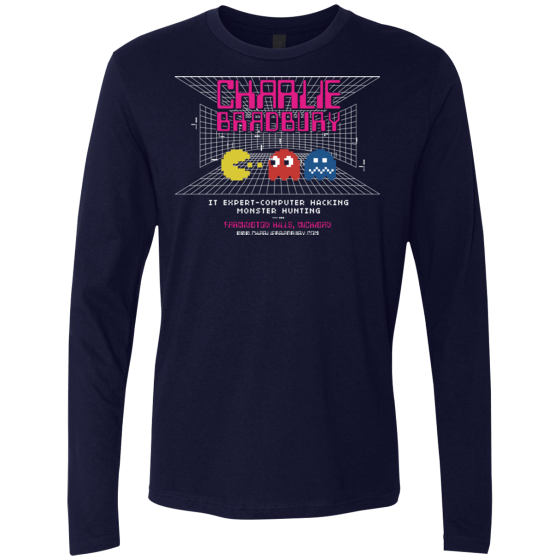 T-Shirts Midnight Navy / Small Charlie Bradbury IT Men's Premium Long Sleeve