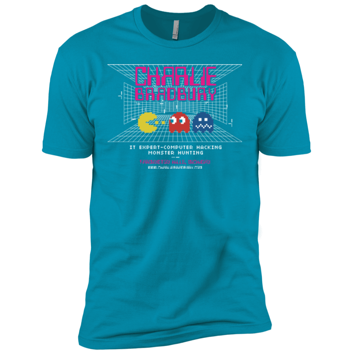 T-Shirts Turquoise / X-Small Charlie Bradbury IT Men's Premium T-Shirt