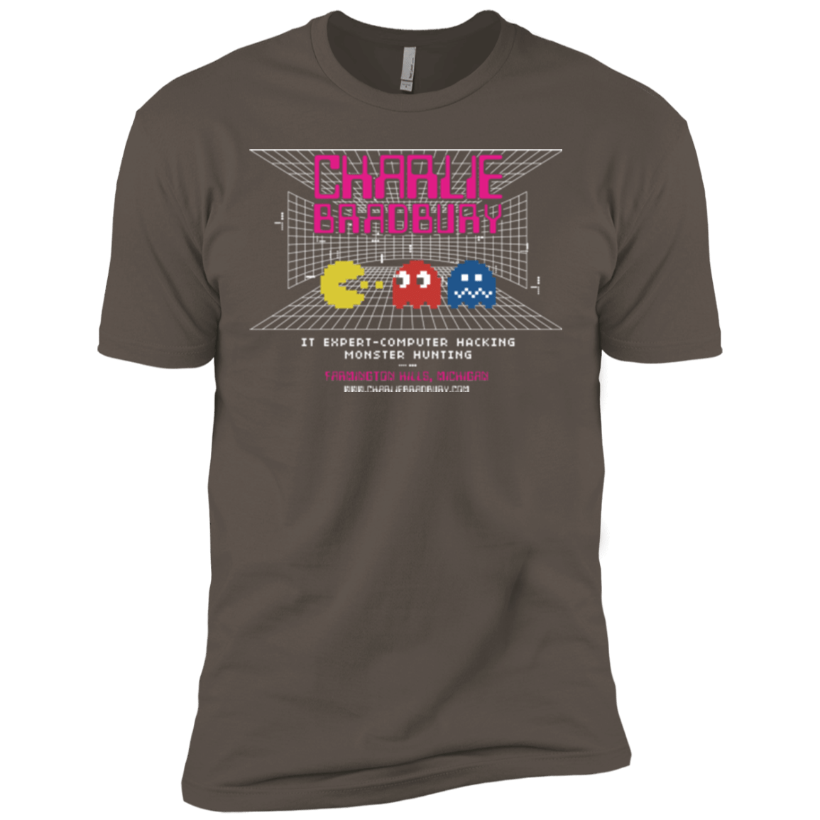 T-Shirts Warm Grey / X-Small Charlie Bradbury IT Men's Premium T-Shirt