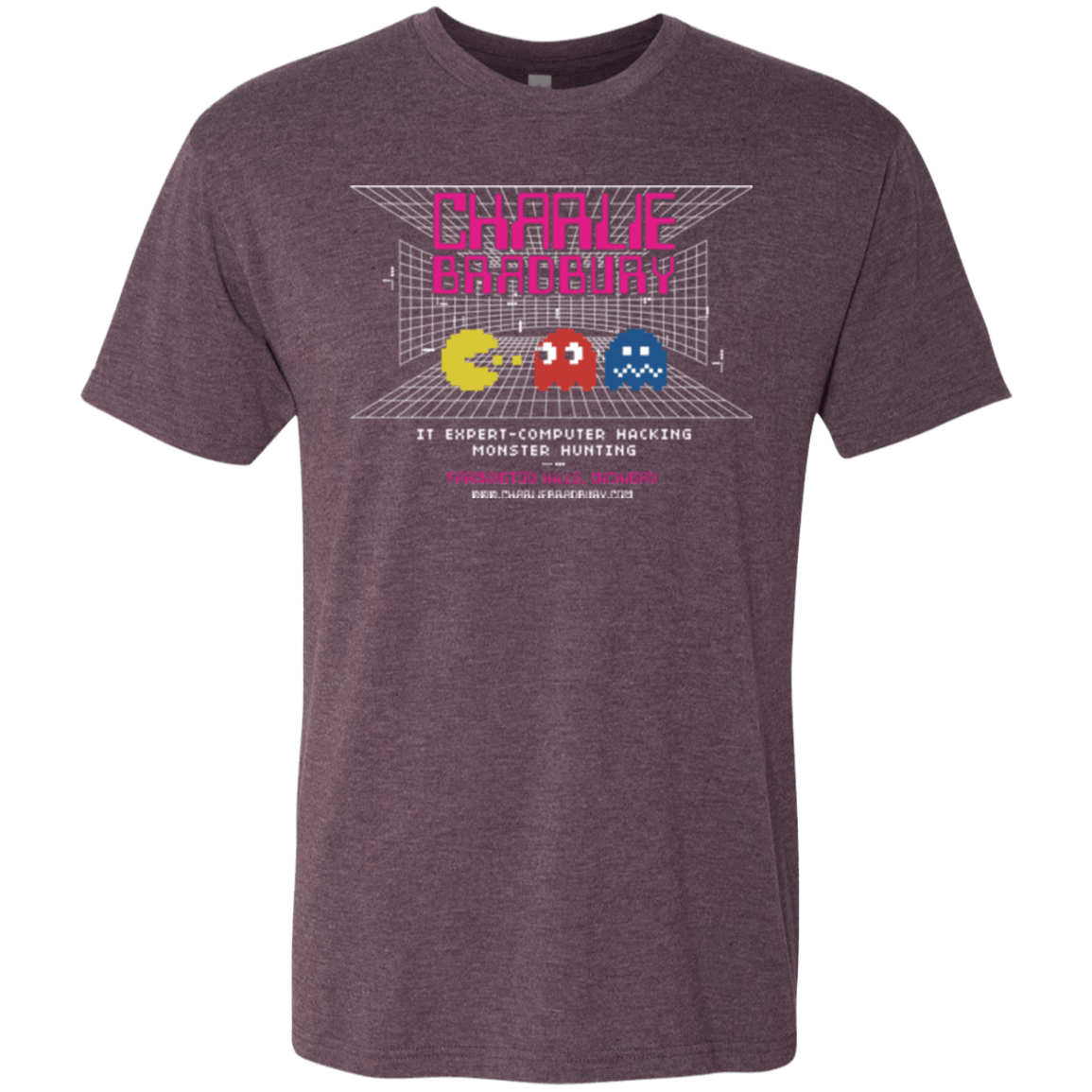 T-Shirts Vintage Purple / Small Charlie Bradbury IT Men's Triblend T-Shirt