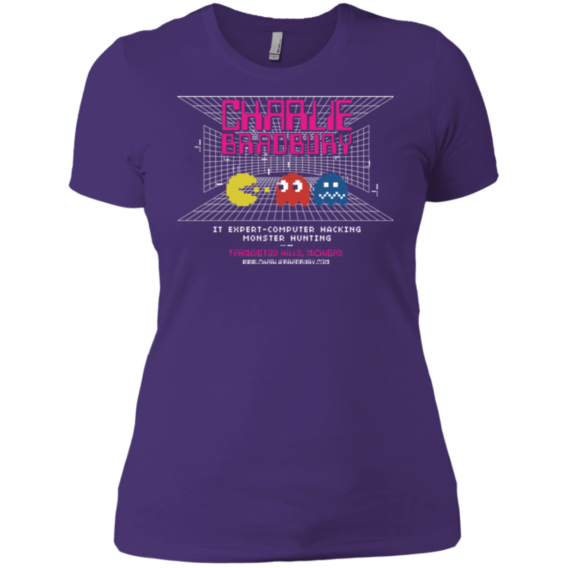 T-Shirts Purple / X-Small Charlie Bradbury IT Women's Premium T-Shirt