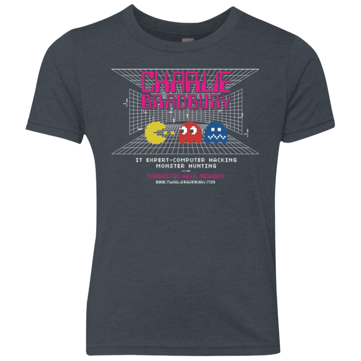 T-Shirts Vintage Navy / YXS Charlie Bradbury IT Youth Triblend T-Shirt