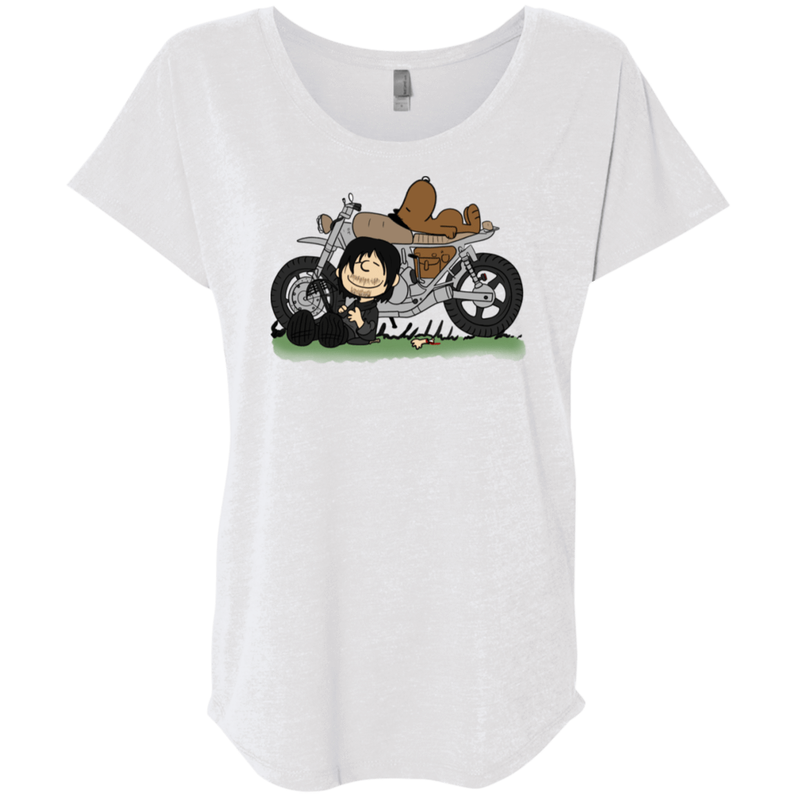 T-Shirts Heather White / X-Small Charlie Dixon Triblend Dolman Sleeve