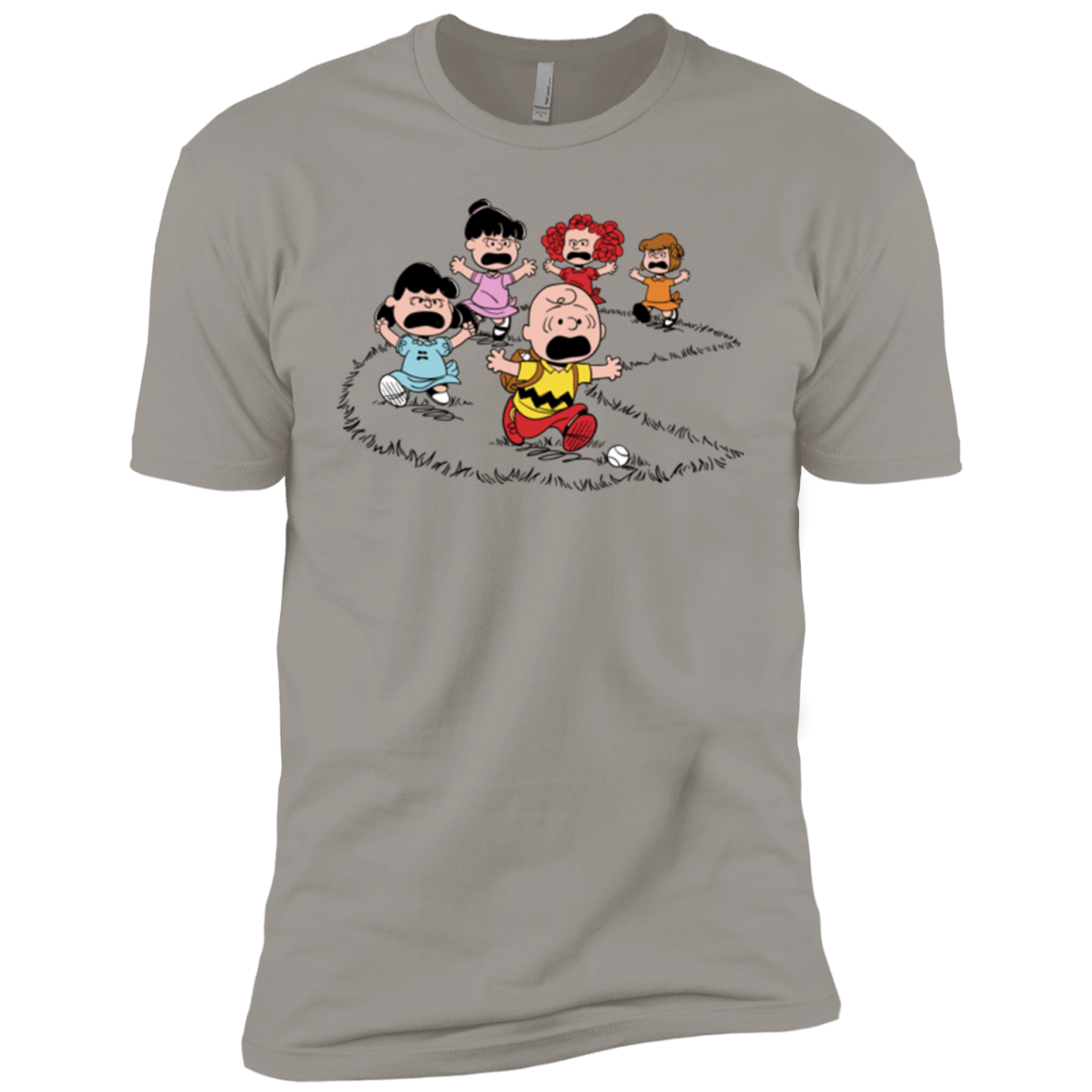 T-Shirts Light Grey / YXS Charlie Pac Man Boys Premium T-Shirt