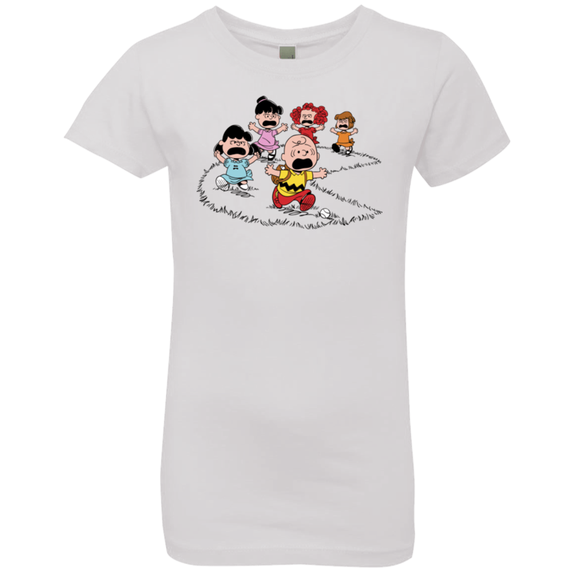 T-Shirts White / YXS Charlie Pac Man Girls Premium T-Shirt