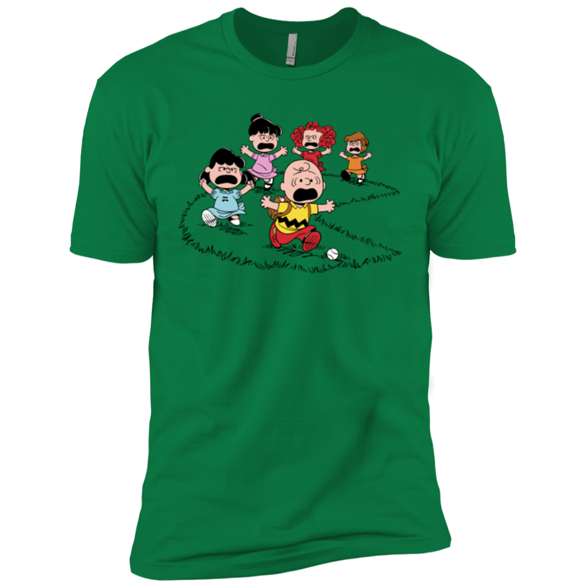 T-Shirts Kelly Green / X-Small Charlie Pac Man Men's Premium T-Shirt