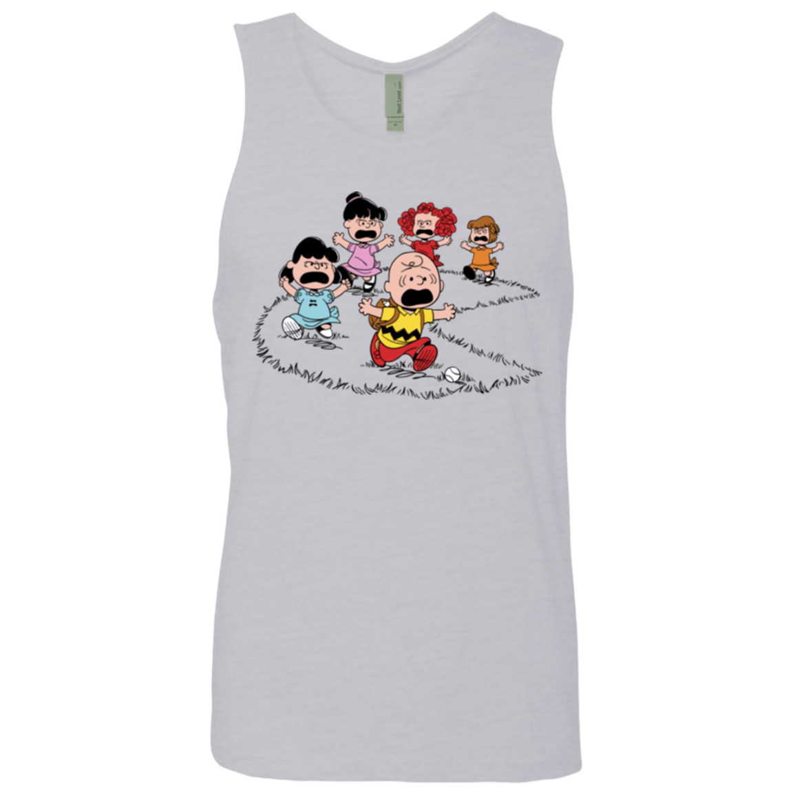 T-Shirts Heather Grey / Small Charlie Pac Man Men's Premium Tank Top