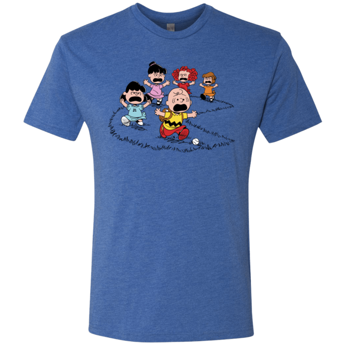 T-Shirts Vintage Royal / Small Charlie Pac Man Men's Triblend T-Shirt