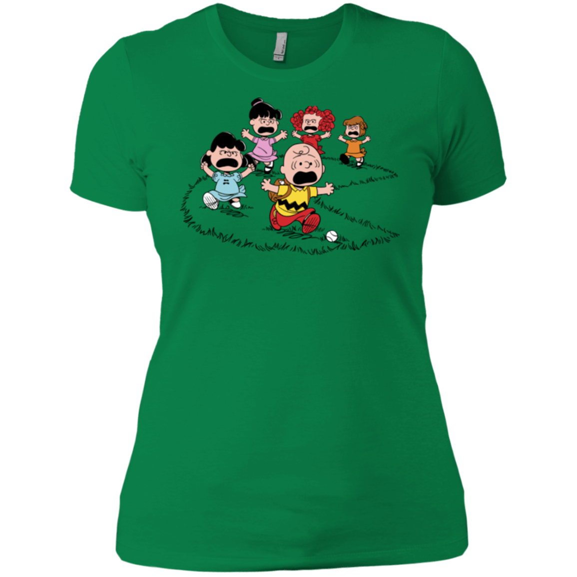 T-Shirts Kelly Green / X-Small Charlie Pac Man Women's Premium T-Shirt