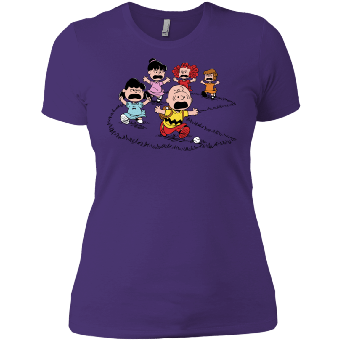 T-Shirts Purple / X-Small Charlie Pac Man Women's Premium T-Shirt