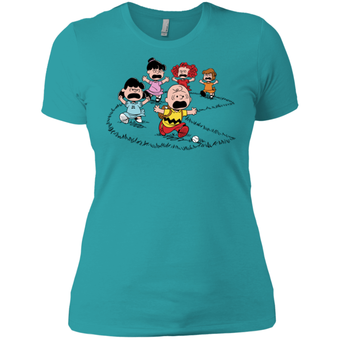 T-Shirts Tahiti Blue / X-Small Charlie Pac Man Women's Premium T-Shirt