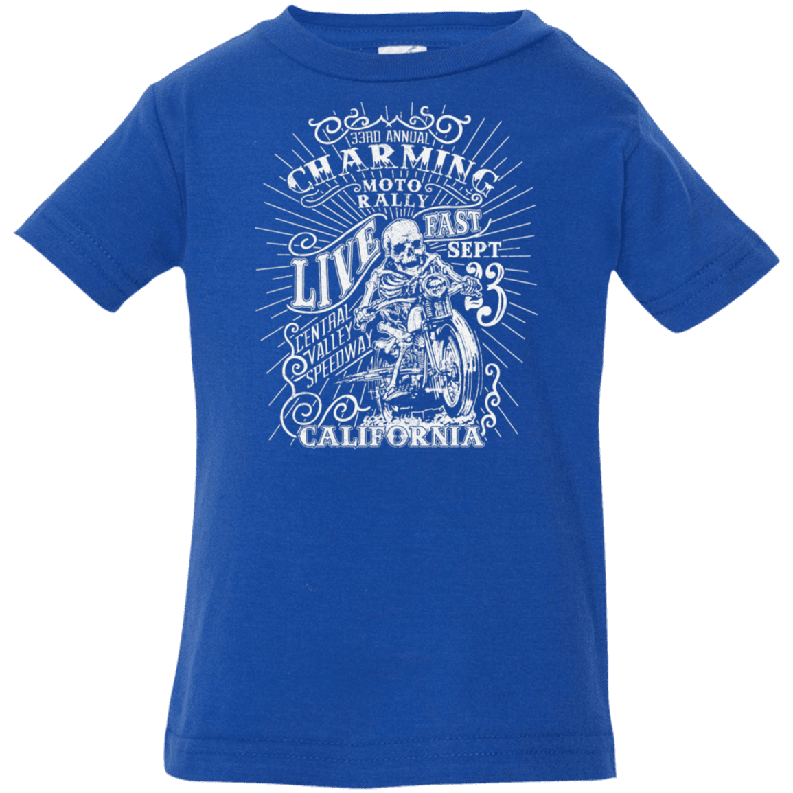 T-Shirts Royal / 6 Months Charming Moto Rally Infant Premium T-Shirt