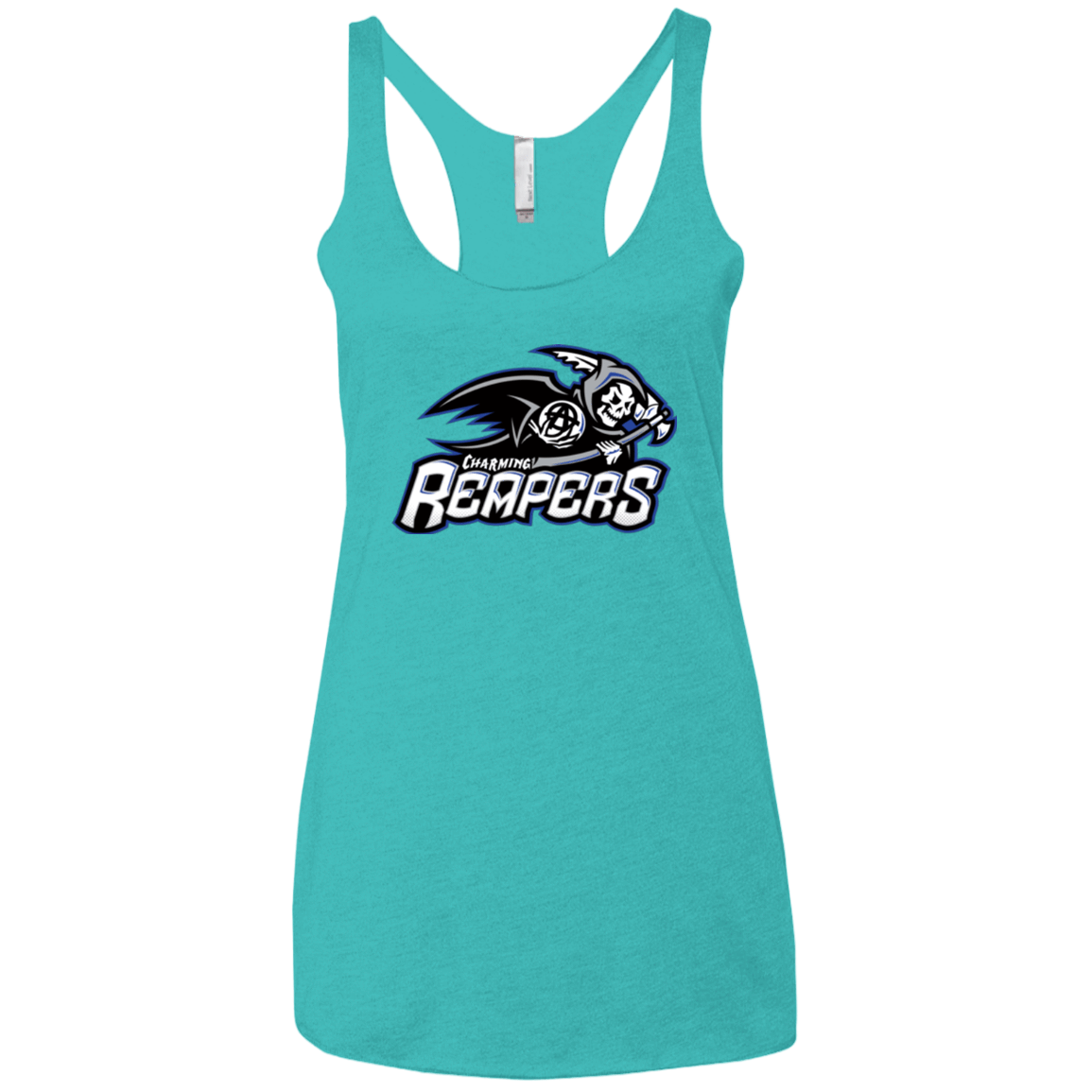 T-Shirts Tahiti Blue / X-Small Charming Reapers Women's Triblend Racerback Tank