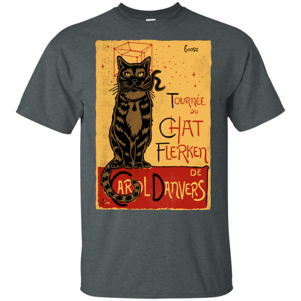 T-Shirts Dark Heather / S Chat Flerken T-Shirt