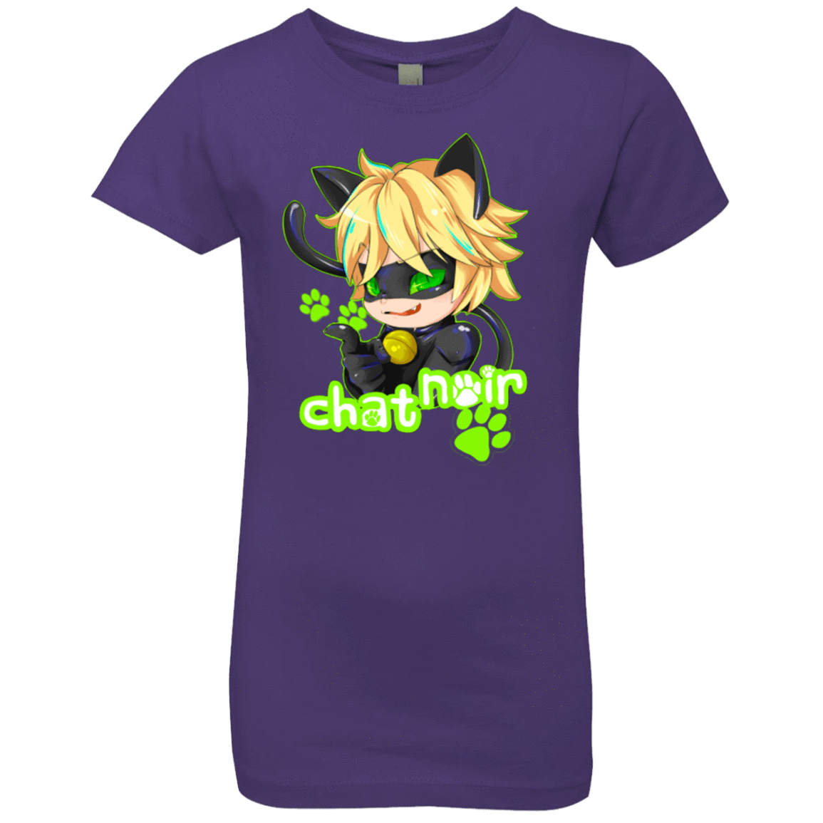 T-Shirts Purple Rush / YXS Chat Noir Girls Premium T-Shirt