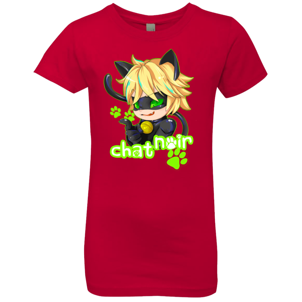 T-Shirts Red / YXS Chat Noir Girls Premium T-Shirt