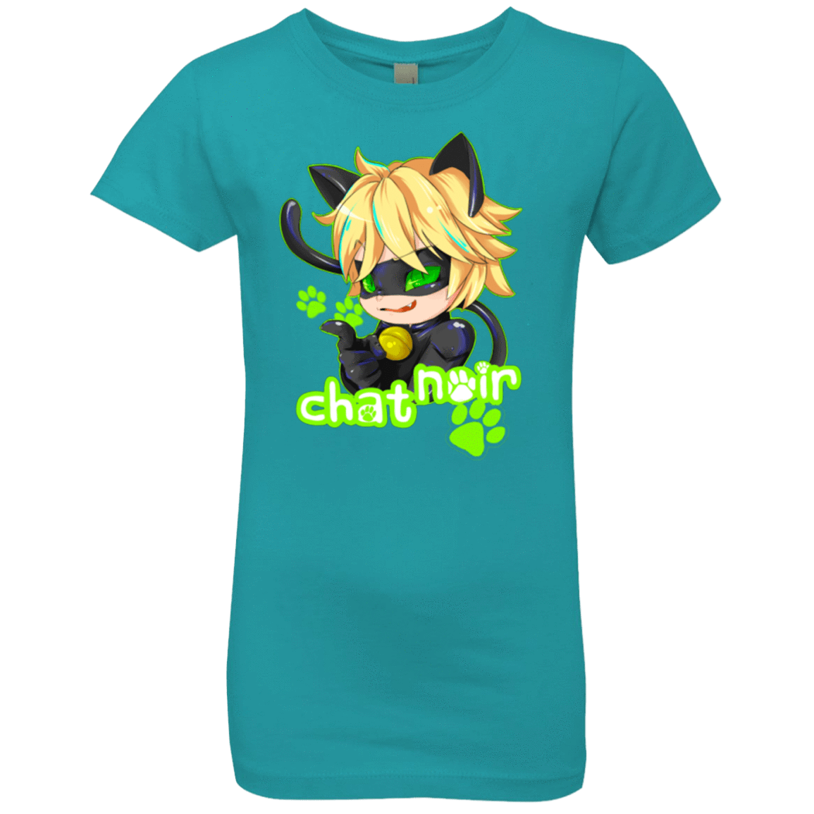 T-Shirts Tahiti Blue / YXS Chat Noir Girls Premium T-Shirt