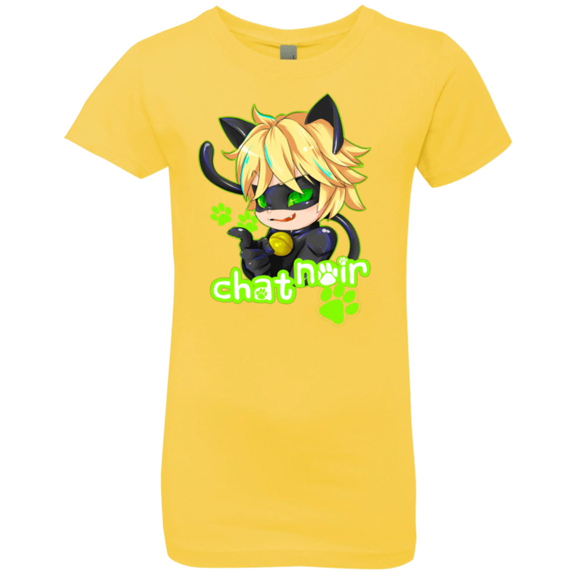 T-Shirts Vibrant Yellow / YXS Chat Noir Girls Premium T-Shirt