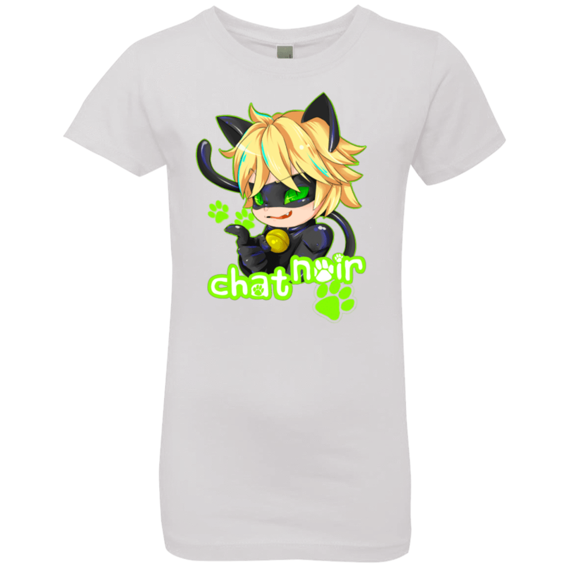 T-Shirts White / YXS Chat Noir Girls Premium T-Shirt